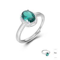 Anello Evideence Donna in Argento Smeraldo EVAN05000700